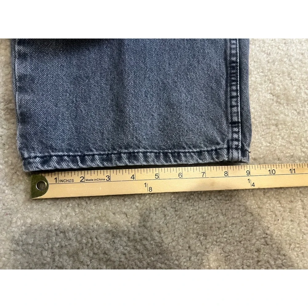 90s Levis 565 Jeans Mens 38X30 Black Loose Fit Straight‎ Leg Denim 97 Tag 36X28